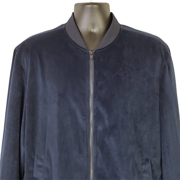 Jack & Jones Premium Bomber Jacket Mens Extra Large Velvet Full Zip Long Sleeve - Picture 3 of 7